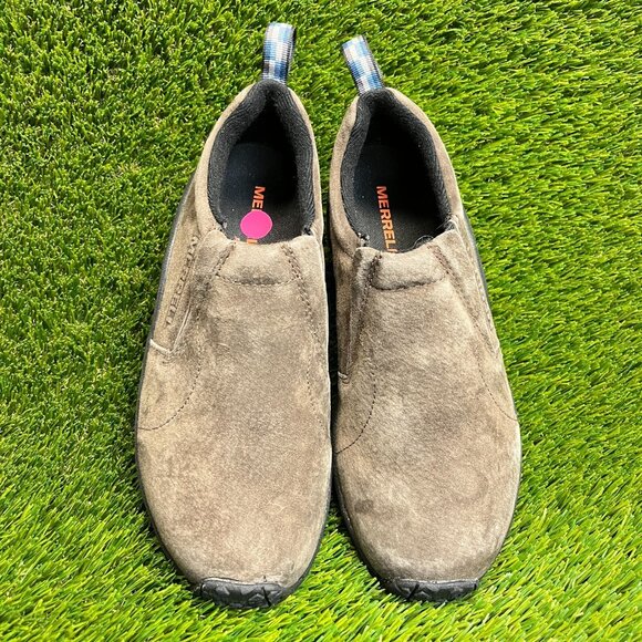 Merrell Jungle Moc Mens Size 7.5 Brown Black Casual Walking Suede Slip On Shoes main image 5